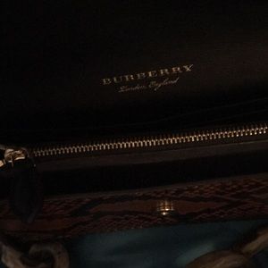 Authentic Burberry exotic snakeskin bag